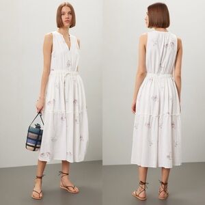 Splendid Livia Watercolor White Floral Midi Dress
Size XS but fits like a Medium